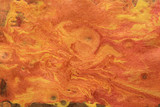 Fototapeta Fototapeta kamienie - Abstract background. Ink marble texture. Painting in gold, copper texture