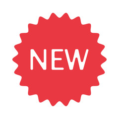Canvas Print - label the new flat style on a white background