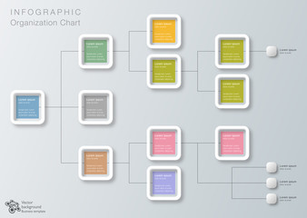 Wall Mural - infographics vector background #organization chart