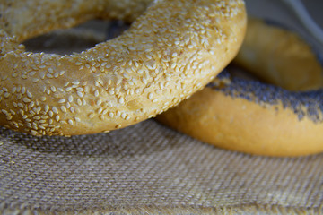 Cracknel with poppy seed and sesame