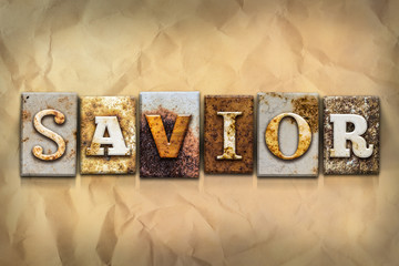 Wall Mural - Savior Concept Rusted Metal Type