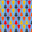 Guitar seamless pattern