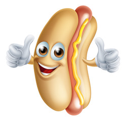 Canvas Print - Hotdog Character