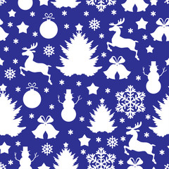 Canvas Print - Christmas pattern seamless