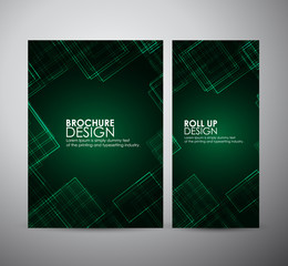 Wall Mural - abstract square. brochure business design template or roll up.