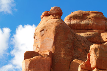 Poster - Impressive rock formations in Arches National Park near Moab, Utah