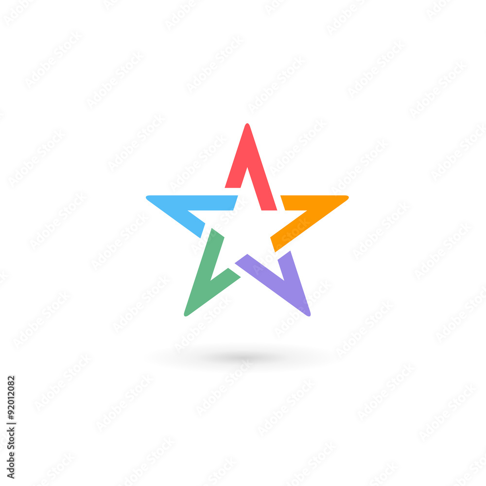Abstract star logo icon design template elements Stock Vector | Adobe Stock