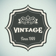 Wall Mural - Vintage and retro label design.