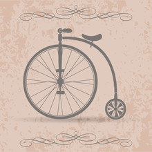 Old High Wheel Bicycle