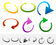 Circular, Loop, Refresh, Vector, Cycle, Clockwise, Right, Arrow,