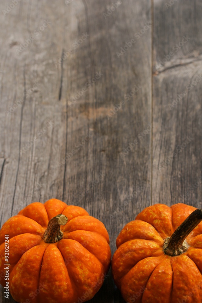 Fall background with pumpkins - obrazy, fototapety, plakaty 