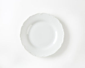 Canvas Print - Elegant white dinner plate