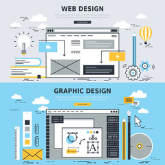 Canvas Print - web design and graphic design concept