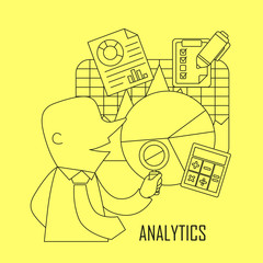 Wall Mural - analytic concept