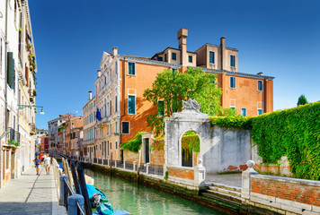 Wall Mural - View of the Rio Marin Canal in Venice, Italy