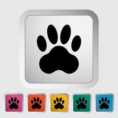 Wall Mural - Paw icon