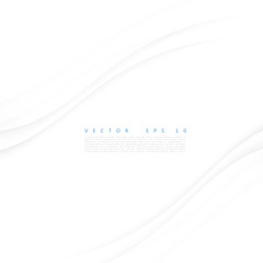 Wall Mural - Vector white of wavy banner. 