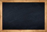 Fototapeta Sypialnia - little blackboard with wooden bamboo frame