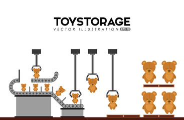 Wall Mural - manufacture of toys