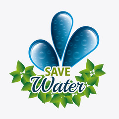 Poster - Save water design.