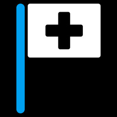 Wall Mural - Hospital Flag Icon