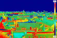 Thermal Image Panorama Of Zagreb