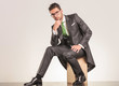 © Viorel Sima - Elegant business man sitting while thinking.