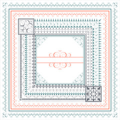Canvas Print - repeating border set