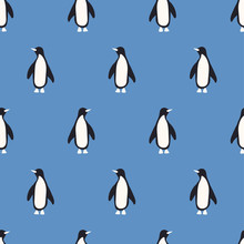 Seamless Penguin Pattern