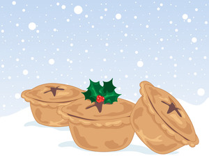 Canvas Print - christmas mince pies