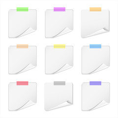 Wall Mural -  White sticker vector 