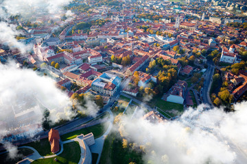 Wall Mural - Aerial view of Vilnius, Lithuania.