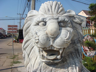 Laos Lion Statue