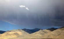 August Rainstorm Over Nevada Mountains, 2014