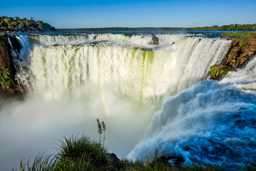 Wall Mural - Devil's Throat at Iguazu Falls, on the border of Brazil and Argentina.