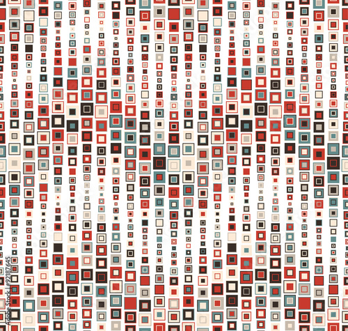 Fototapeta do kuchni Seamless pattern on white background. Has the shape of a wave. Consists of geometric elements. In color.