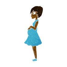 Cartoon Pregnant Woman