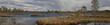 Northern landscape from Finland bogs. Kauhaneva-Pohjankangas National park. Wide high resolution stitched panorama.