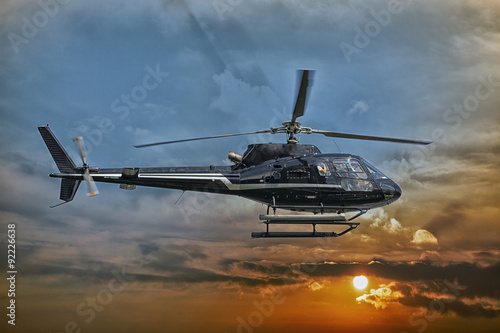 Obraz Dibond Helikopter do zwiedzania