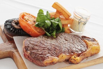 Poster - sirloin steak plated meal