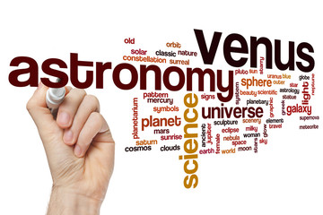Wall Mural - venus word cloud concept