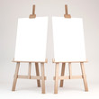 © jarnbeer19 - 3d rendering of a wooden easel