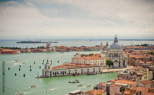 Nowoczesny obraz na płótnie Panoramic view of Venice from San Marco bell tower, Italy