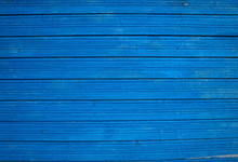Texture Of Old Blue Fence