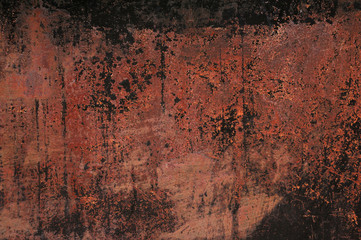 Texture of rusty metal wall