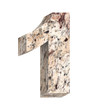 © Piotr Pawinski - Number from granite alphabet set isolated over white. Computer generated 3D photo rendering.