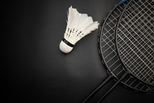 Shuttlecocks With Badminton Racket