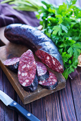 Wall Mural - homemade blood sausage