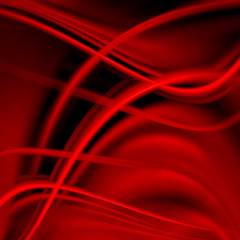 Abstract red background cloth or liquid wave illustration of