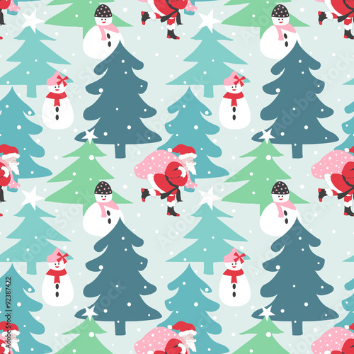 Materiał do szycia Weihnachten nahtlose Muster